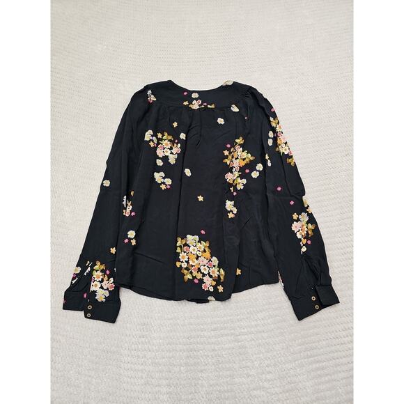Anthropologie Maeve Shirt Womens Small Floral Print Button Front - Picture 6 of 7